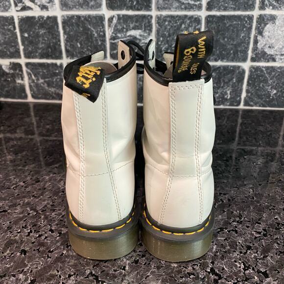 Dr. Martens White 11822 Combat Boots Women's size 9‎ - Picture 4 of 8